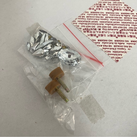 Badgley Mischka Kiara Bridal Pumps 8.5 White Satin | Crystal Heel Peep Toe Shoes - Picture 16 of 16